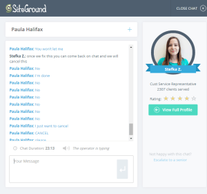 Going off on SiteGround support