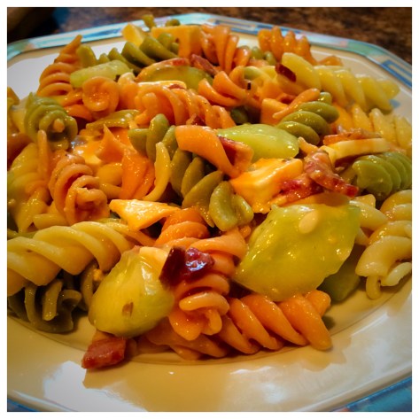 Italian Dressing, Rotini, Colby Jack