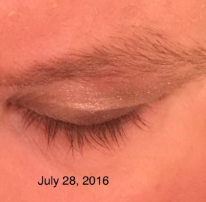 Eyelashes after using Revitalash Advanced eyelash conditioner 4333