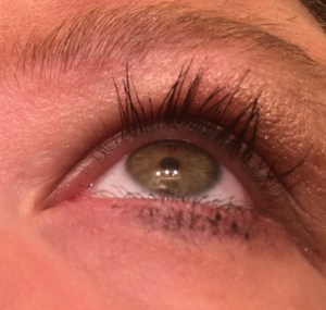 July 28, 2016 with mascara