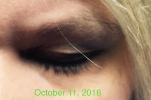 Eyelashes after using Revitalash Advanced eyelash conditioner 5007