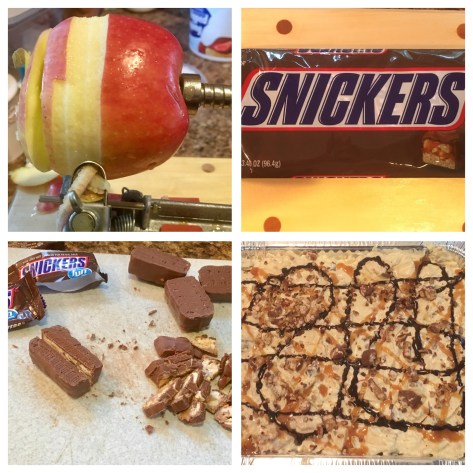 Dessert, caramel apple